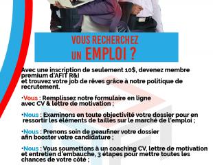 Vous cherchez un emploi? Nous sommes la solution!